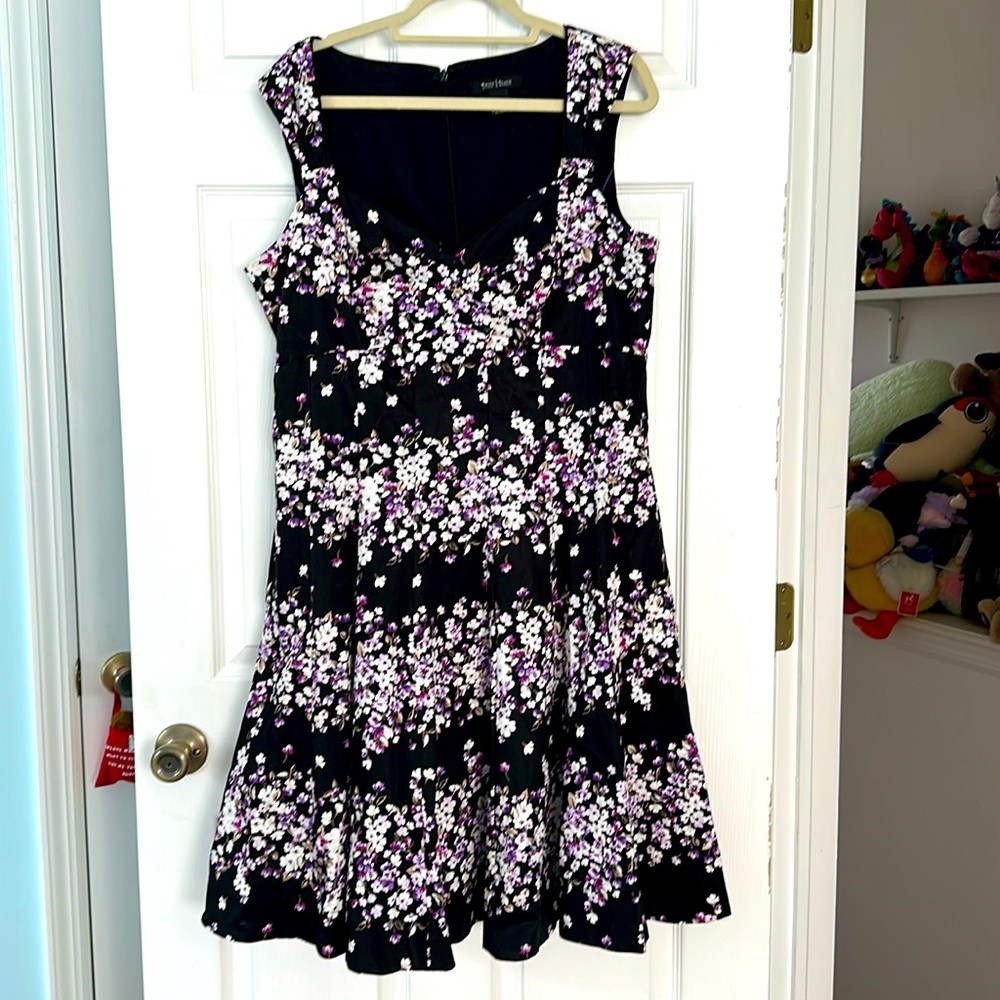 White House Black Market purple sleeveless midi dress 16
